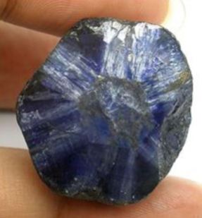 Lots of rough star sapphire like this